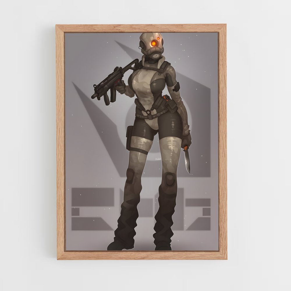 Poster Futuristic Guardian – affiche Half life (vue 4)